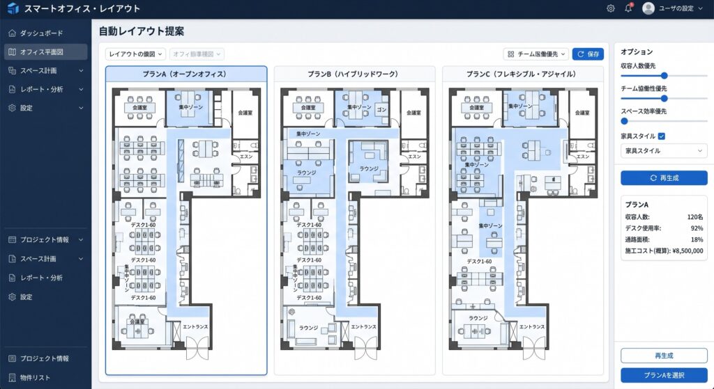 自動レイアウト